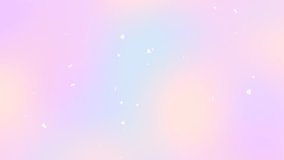 Looped cartoon flower petals flying up on iridescent gradient color background animation. - Powered by Shutterstock - Get 15% off with code: PIKWIZARD15