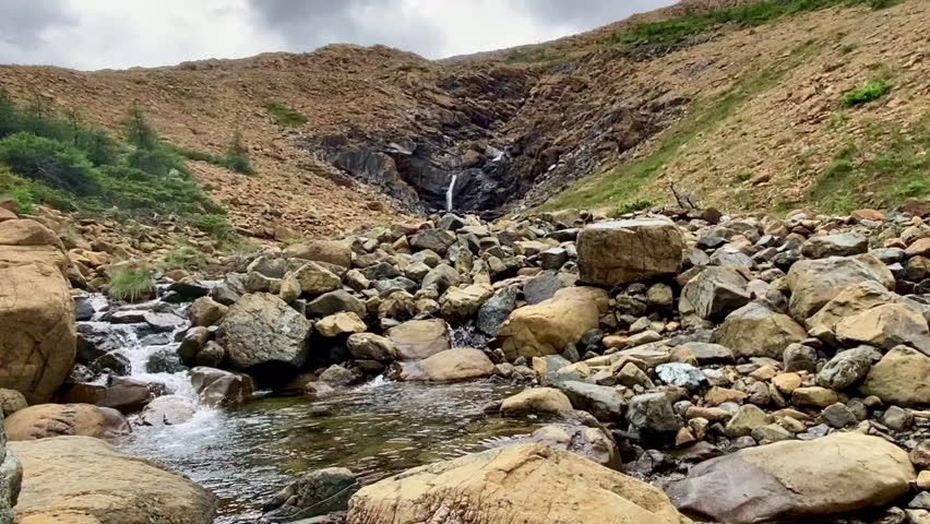 Tablelands in Gros Morne National Park, a Canadian national park and World Heritage Site in Newfoundland. An area where earth