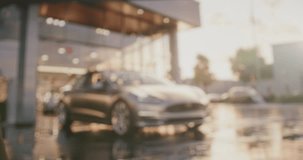 A Person Holding A Car Key In Front Of A Building With A Car Parked In Front Of It Car Dealership Photorealism Video Marketing