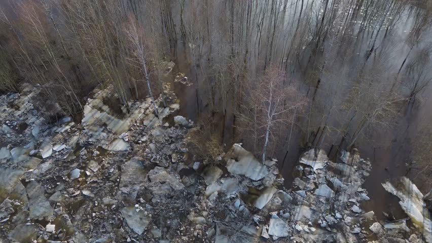 Drone shot of flooder plains.