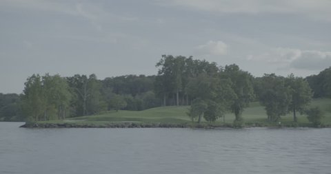 Affluent area around lakeの動画素材