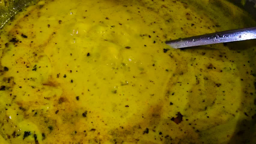 Asian Kari Pakora, Punjabi Kadhi Pakoda or curry Pakora.