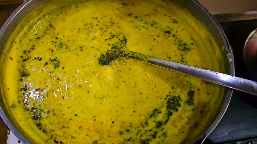 Asian Kari Pakora, Punjabi Kadhi Pakoda or curry Pakora.