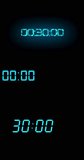 countdown with digital clock time | blue color clock timer for minutes