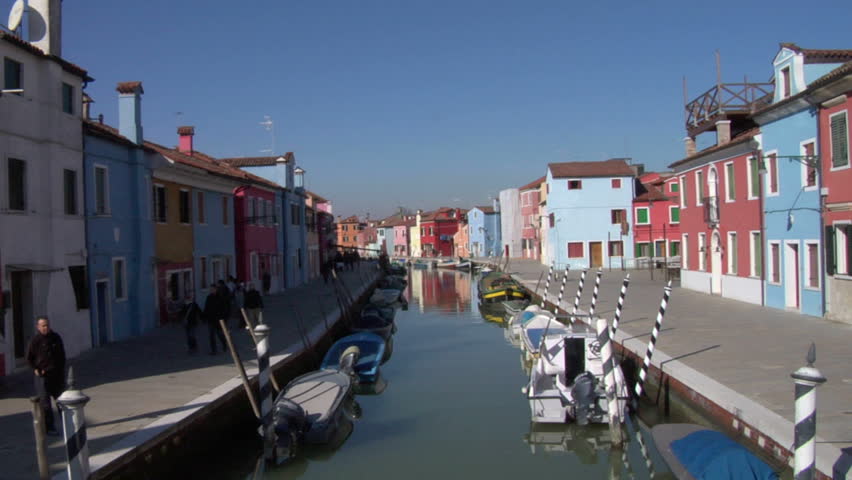 Colorful houses at Burano, Italy