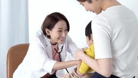 Doctor examining a child using a stethoscope - Powered by Shutterstock - Get 15% off with code: PIKWIZARD15