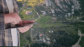 POV of a farmer using digital tablet in the vegetable farm, organic smart farm control by science technology and visual graphic display. - Powered by Shutterstock - Get 15% off with code: PIKWIZARD15