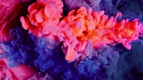Abstract mix of pink and blue colored ink in water. Animation. - Powered by Shutterstock - Get 15% off with code: PIKWIZARD15