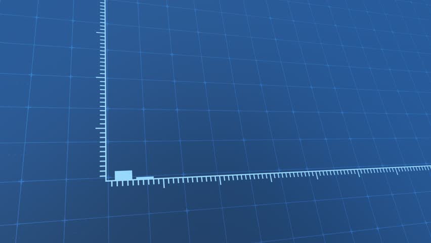 High-definition animation of digital blue bar chart showcasing business growth and market trends. Hi-tech grid, dynamic camera movement emphasize upward trajectory of success and financial progress. Royalty-Free Stock Footage #3454881077