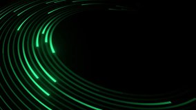 Abstract dark background with vibrant green neon circular lines, ideal for creating a mysterious and futuristic theme. - Powered by Shutterstock - Get 15% off with code: PIKWIZARD15