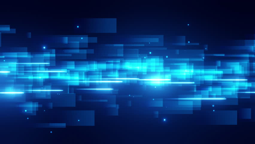 Futuristic abstract background with digital blue light effects, ideal for modern technology and cyber-themed designs. Royalty-Free Stock Footage #3454897523