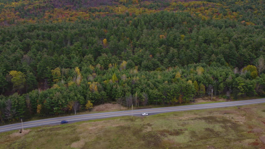 Adirondack Mountains Vibrant Foliage Fall Leaves Nature Beautiful Hiking Tourist in Rural  Scenic Landscapes 