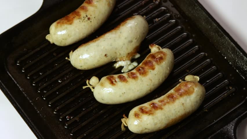 Pork Lamb Or Chicken Sausages Stock Footage Video 100 Royalty Free 34549666 Shutterstock