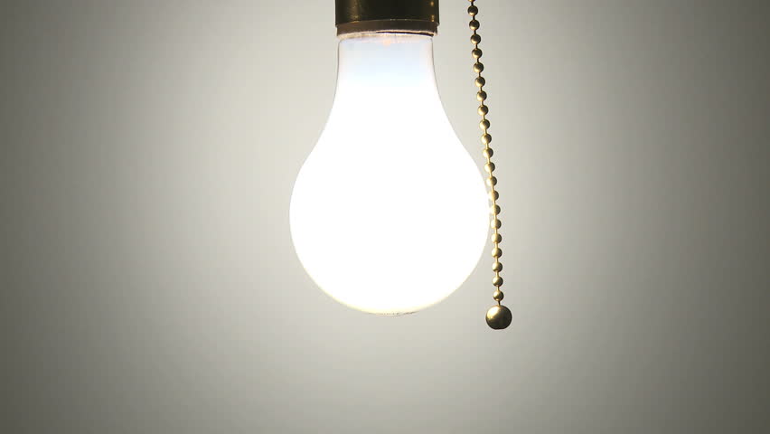 Light bulb switched on