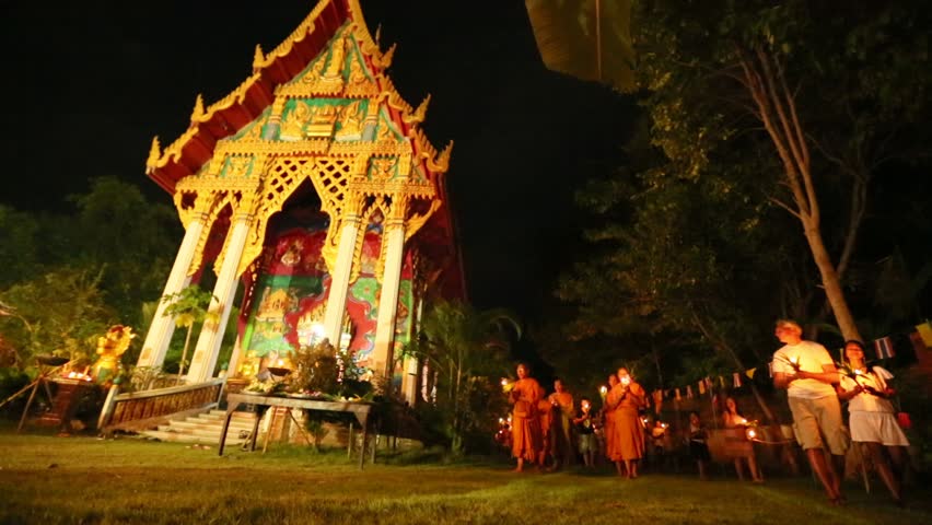 KOH CHANG, THAILAND - FEBRARY 25: Unidentified buddhist monks during the