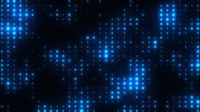 Bright blue disco lights background. Disco party glowing animation. VJ animation. Flicker wall lights. Night club, music video, LED screen and projector, glamour and fashion event, jazz, pop. 4k.	 - Powered by Shutterstock - Get 15% off with code: PIKWIZARD15