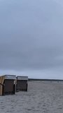 4K Vertical: Baltic Sea beach - time lapse