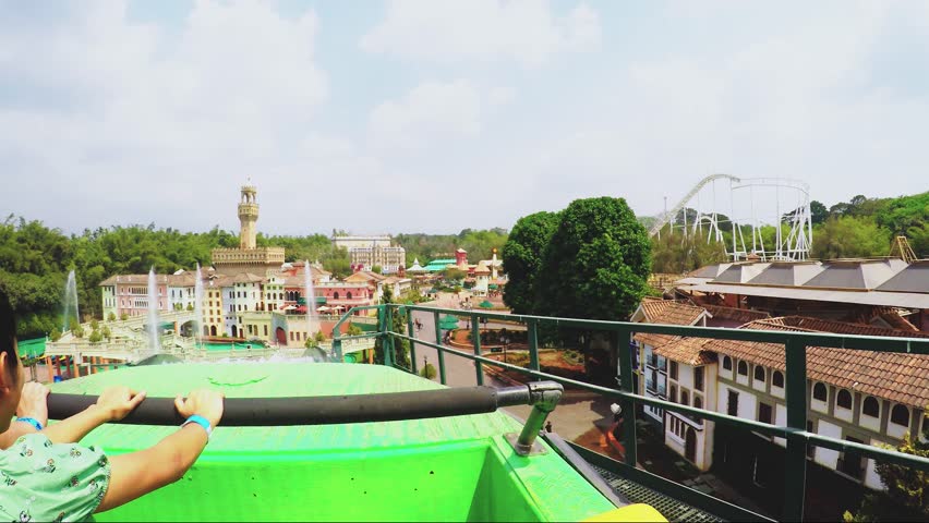 Series of shots water park, water, trip, summer family trip, tropical,water tunnel, waterpark,