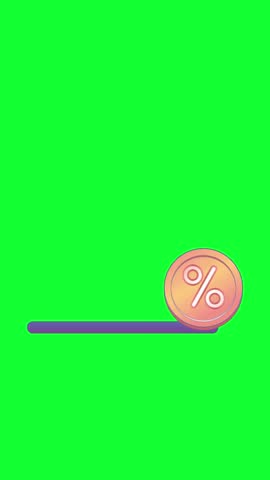 Growing line chart graph - business development competition concept animation. Green screen Royalty-Free Stock Footage #3455885005