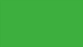 Animation video loop fire element on green screen background