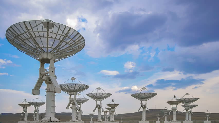 Very Large Satelite Dishes Telescope Array,China - Space Science. | Shutterstock HD Video #34560319