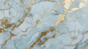 Light blue liquid marble design. Stone texture. Animated elegant background. Fluid art. 25fps