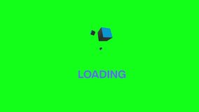 Green screen loading hold on video clip
