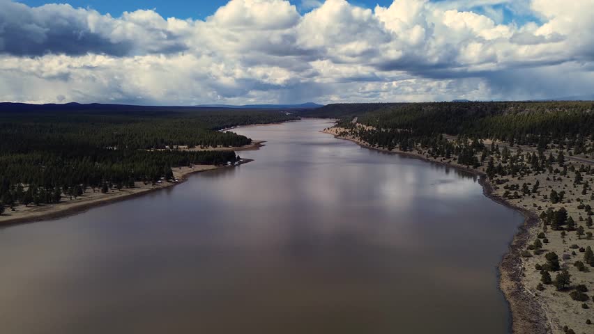 Lake Mary Upper and Lower Lakes, Flagstaff Arizona, America, USA.