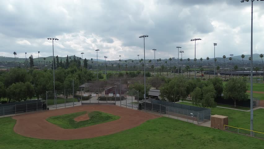 Baseball Softball fields in Southern California Day aerial