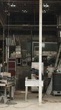 wide shot of a metal factory in Koh Tao, Thailand - FHD Vertical video