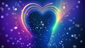 4k Glowing Classic Neon Hearts Motion Background - Powered by Shutterstock - Get 15% off with code: PIKWIZARD15