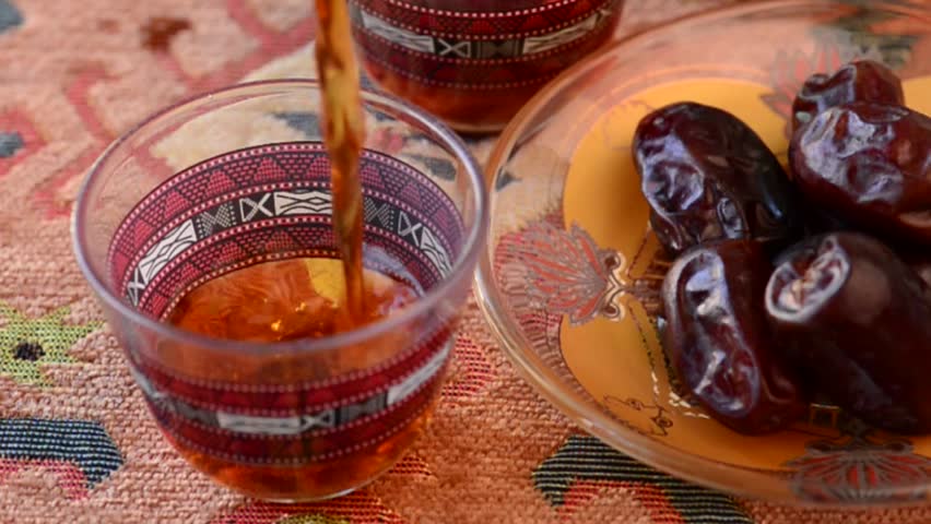 Arabic Tea Is Being Poured Stock Footage Video 100 Royalty Free 3456485 Shutterstock