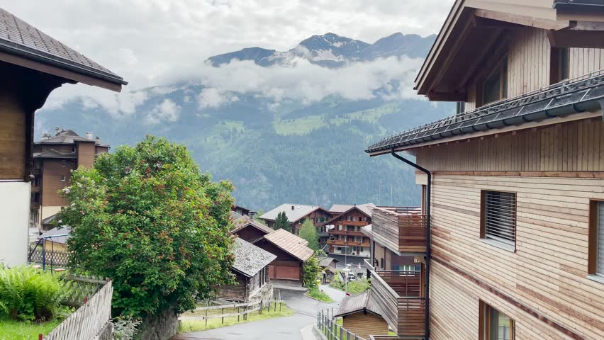 Timeless beauty of Wengen, Switzerland alpine village with panoramic mountains, Wengen offers a picturesque escape for every season. 