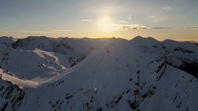 Stunning Sunset 4K Cinematic Drone Footage - The Carpathian Mountains in Romania