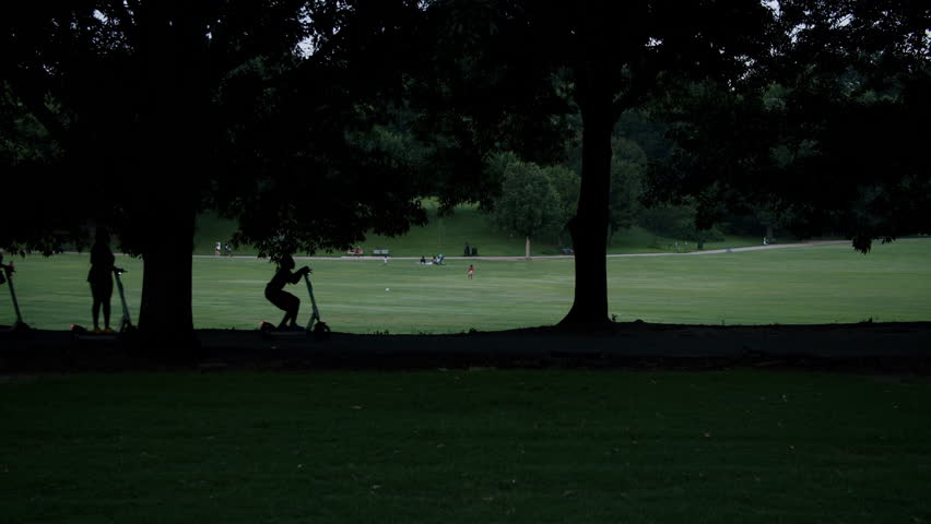 Atlanta Piedmont Park Skyline 4K 48FPS SLO-MO