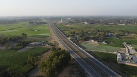 drone video of national highway in India