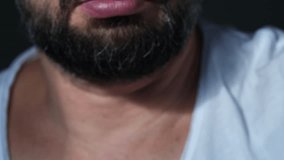 bearded man and hands dressed in fighting gloves - Powered by Shutterstock - Get 15% off with code: PIKWIZARD15