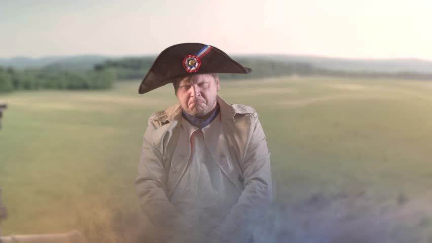 
Napoleon Bonaparte, military leader of the 18th century on the battlefield