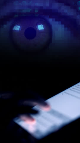 Vertical Background of extremely close-up  human fingers scrolling touching the tablet screen. Social media communication. Technology, education or business concept social media background.