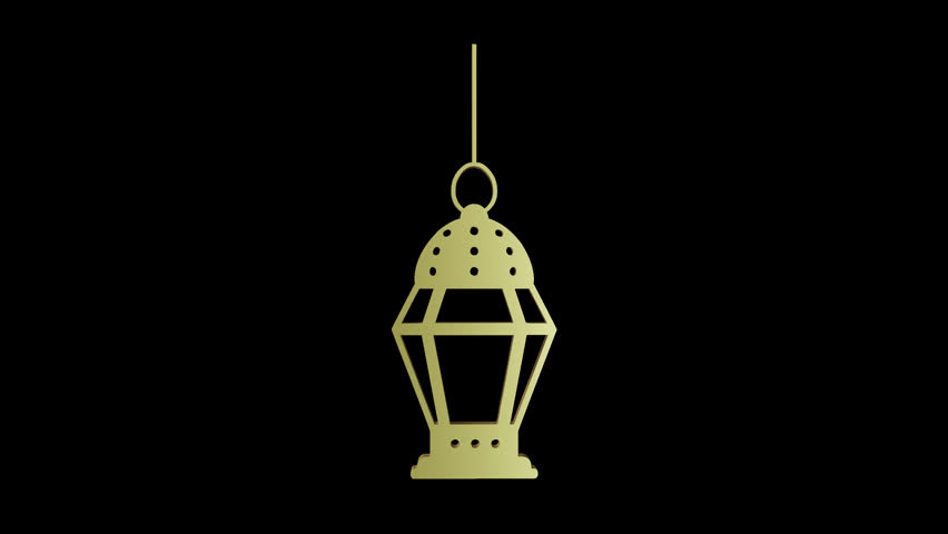 logo animation 3d spin loop islamic logo transparent mov file gold metallic 