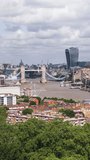 Vertical Video of London, Vertical Aerial View Shot, day