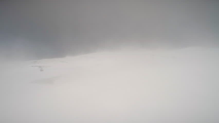 Harsh Antarctic Blizzard Snow Drift Camera View. Antarctica South Pole Snow Weather Climate Concept Overview. Winter Polar Environment Wildlife Arctic Continent Landscape Scene Footage 4K (UHD)