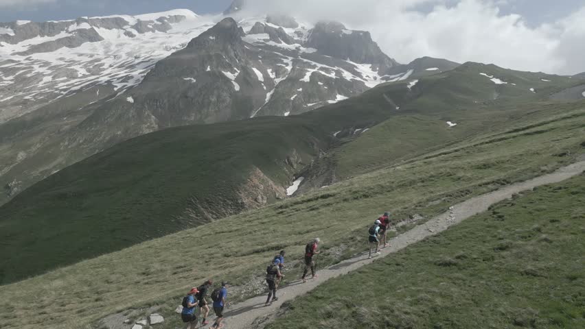 Tour Du Mont Blanc Trail Running Mountain Alps Landscape Adventure Outdoor Nature Scenic Hiking Wilderness Exploration Sports Fitness Endurance Marathon Active Athlete Journey Challenge France Italy