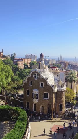 City of Barcelona. Famous city for the architecture such as Gaudí’s Park Güell. Spain