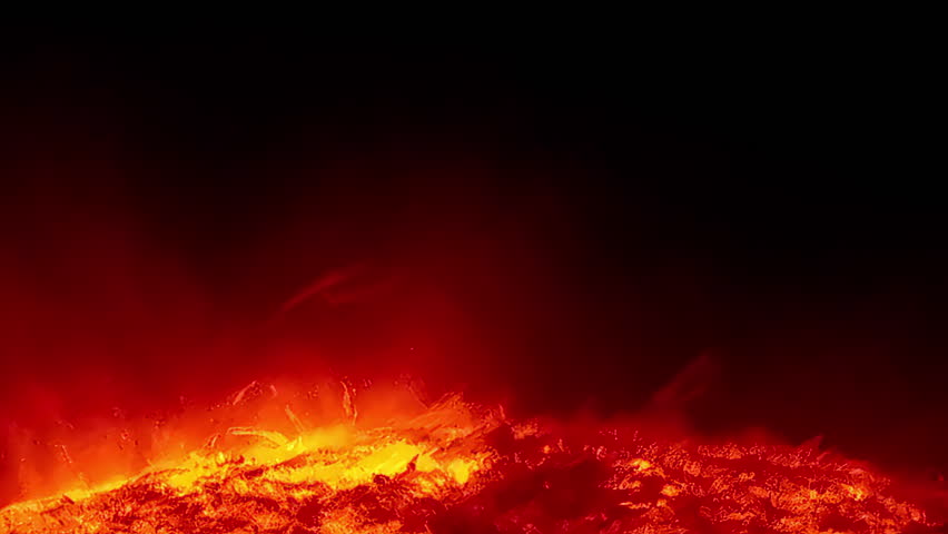 A close-up shot capturing the outburst of massive solar flares erupting from the sun. (Some elements furnished by NASA) Royalty-Free Stock Footage #3458261015