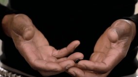 praying to god with hands together on white background with people stock video stock footage
