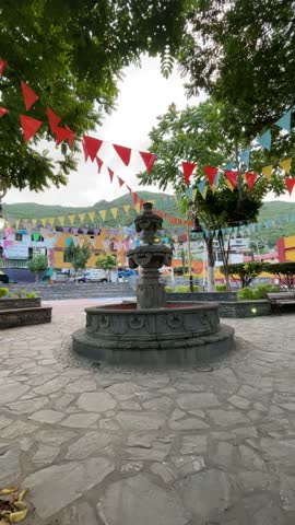 Fountain in small town Called "Pinal de Amoles" in Queretaro, Mexico.