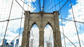 Slow Motion Video of Brooklyn Bridge in 4K Ultra HD Resolution