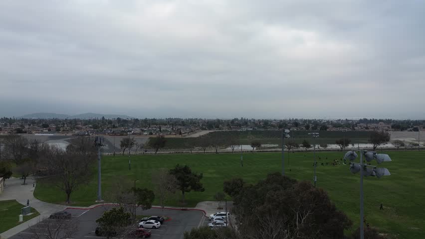 Jerry Eaves Park Overcast Day Rialto California