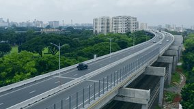 New Elevated Expressway Dhaka Cinematic Aerial view, Bangladesh's journey of development